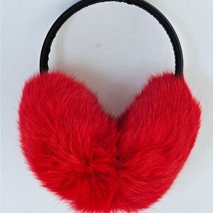 Real rabbit fur ear muffs. Never worn and new